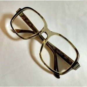 AOSafety Clear Lucite Brown Square Retro Nerd Glasses AO Z87 56 18 145